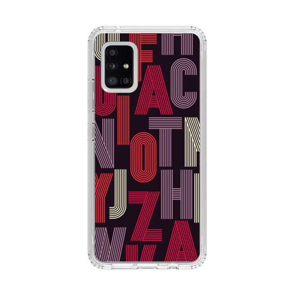 Abstract Letters Pattern Samsung Galaxy A51 5G Case