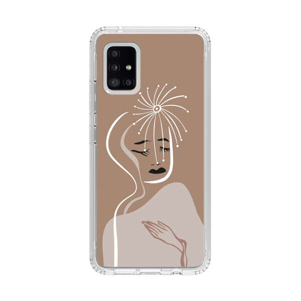 Artistic Abstract Portrait with Serene Face Samsung Galaxy A51 5G Case