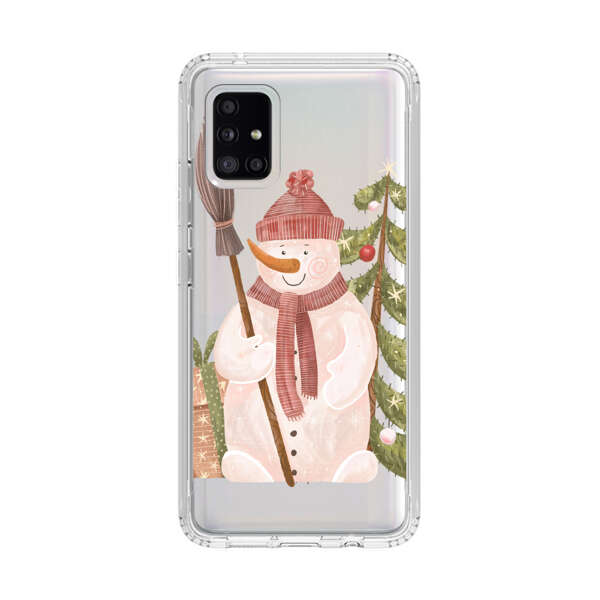 Charming Winter Snowman Illustration Samsung Galaxy A51 5G Case