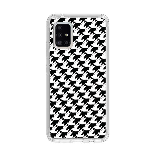 Classic Black and White Houndstooth Pattern Samsung Galaxy A51 5G Case