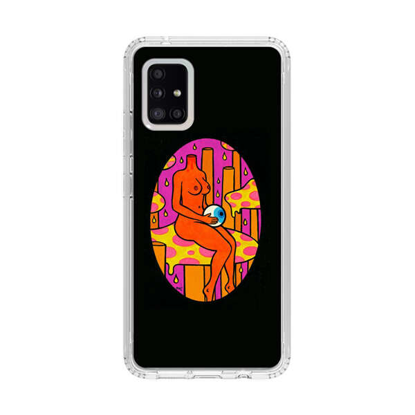 Faceless Nude Figure Holding Sphere Abstract Art Samsung Galaxy A51 5G Case