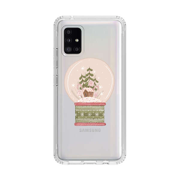 Holiday Snow Globe with Gingerbread House Samsung Galaxy A51 5G Case