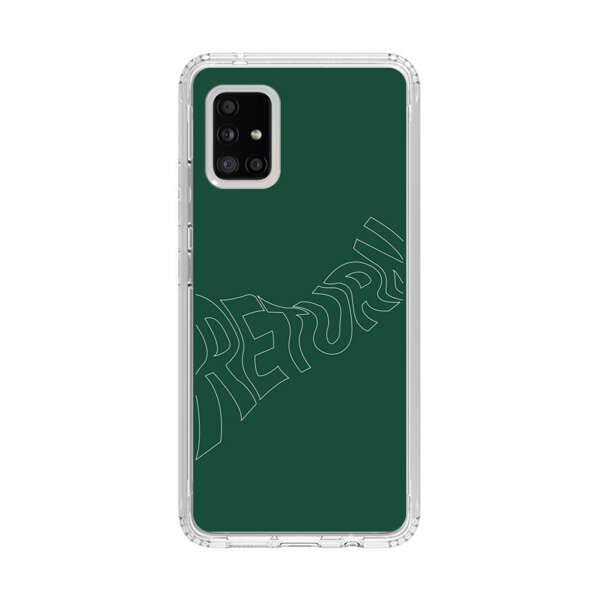 Minimalist Green Wavy Return Text Samsung Galaxy A51 5G Case