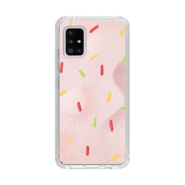 Pastel Pink Sprinkles Pattern Samsung Galaxy A51 5G Case