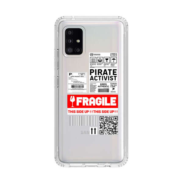 Pirate Activist Fragile Shipping Label Samsung Galaxy A51 5G Case