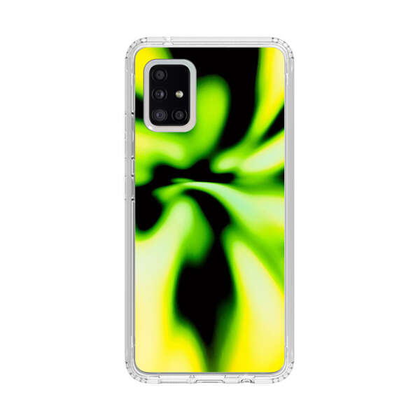 Vibrant Abstract Green and Yellow Swirl Samsung Galaxy A51 5G Case