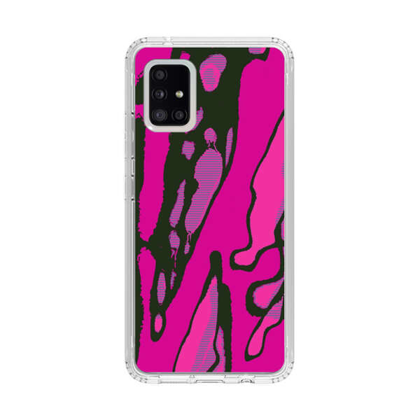 Vibrant Abstract Magenta Black Pattern Samsung Galaxy A51 5G Case