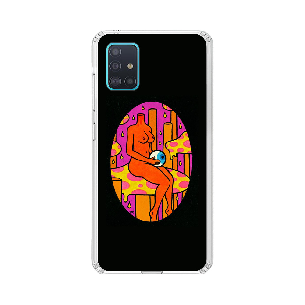 Faceless Nude Figure Holding Sphere Abstract Art Samsung Galaxy A51 (4G) Case