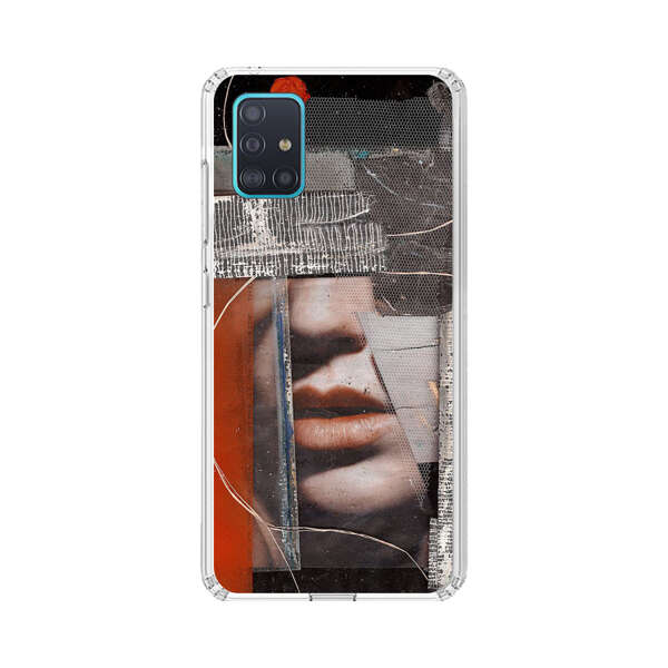 Abstract Collage Close Up Face Samsung Galaxy A51 (4G) Case