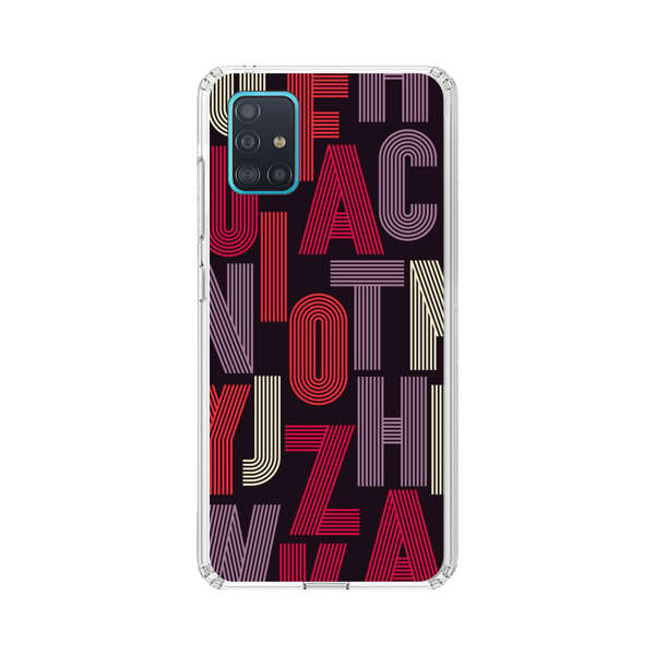 Abstract Letters Pattern Samsung Galaxy A51 (4G) Case