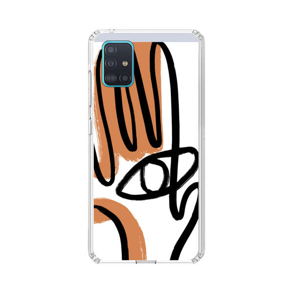 Abstract Minimalist Hand with Eye Samsung Galaxy A51 (4G) Case