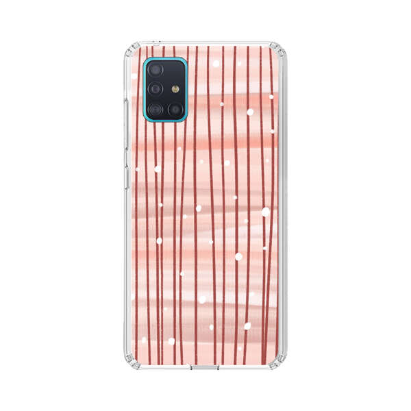 Abstract Vertical Lines Pink Pattern Samsung Galaxy A51 (4G) Case