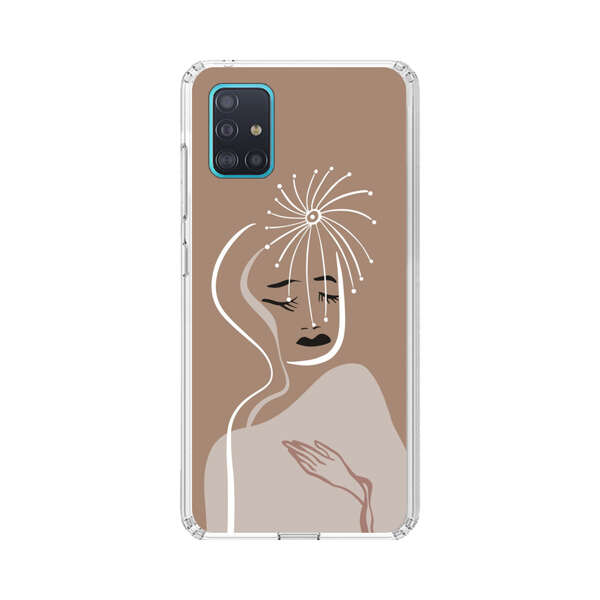 Artistic Abstract Portrait with Serene Face Samsung Galaxy A51 (4G) Case