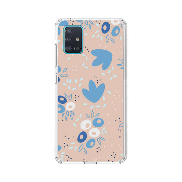 Blue Floral Pattern Samsung Galaxy A51 (4G) Case