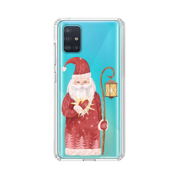 Charming Santa Claus Holding Glowing Heart and Lantern Samsung Galaxy A51 (4G) Case