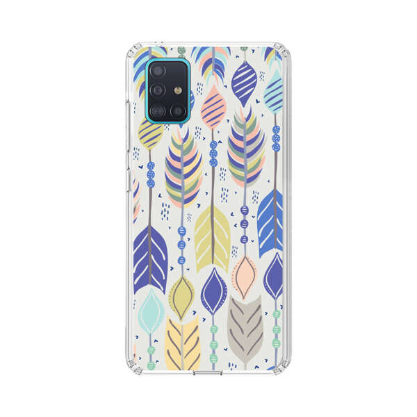 Colorful Feathers Pattern Pastel Samsung Galaxy A51 (4G) Case