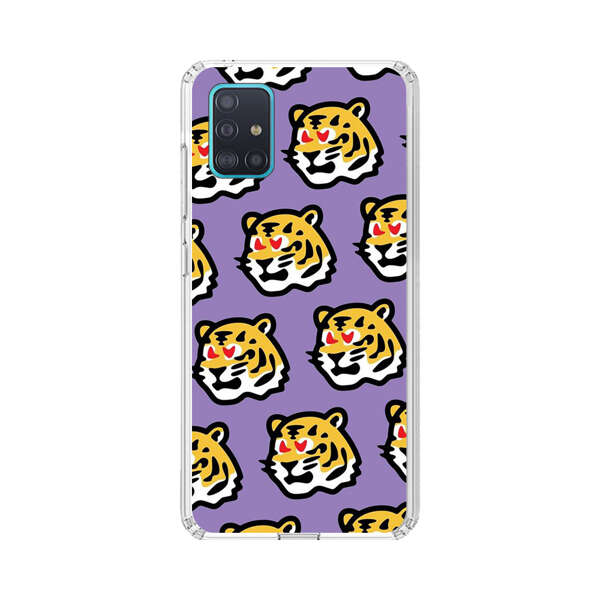 Cute Tiger with Heart Eyes Pattern Samsung Galaxy A51 (4G) Case