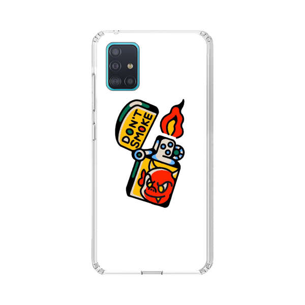Don't Smoke Vintage Lighter with Devil Face Samsung Galaxy A51 (4G) Case