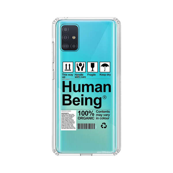 Human Being Fragile Label Design Samsung Galaxy A51 (4G) Case