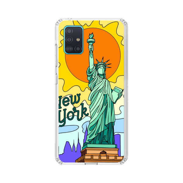 Statue of Liberty New York Artistic Sun Samsung Galaxy A51 (4G) Case