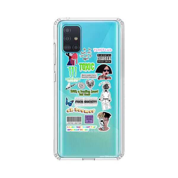 Sticker Collage Edgy Expressive Pop Culture Samsung Galaxy A51 (4G) Case