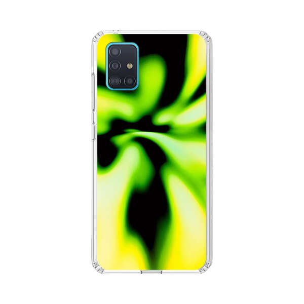 Vibrant Abstract Green and Yellow Swirl Samsung Galaxy A51 (4G) Case