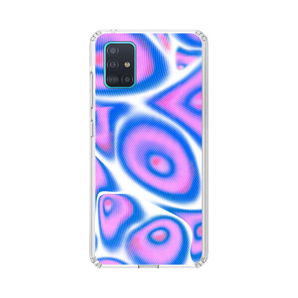 Vibrant Abstract Pink and Blue Swirl Pattern Samsung Galaxy A51 (4G) Case
