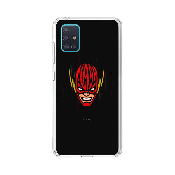 Vibrant Superhero Face with Lightning Bolts Samsung Galaxy A51 (4G) Case