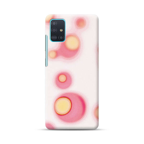 Abstract Pink and Yellow Blobs Samsung Galaxy A51 (4G) Hard Case