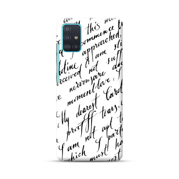 Handwritten Calligraphy Samsung Galaxy A51 (4G) Hard Case