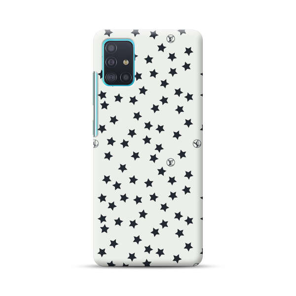 Minimalist Black Stars Pattern Samsung Galaxy A51 (4G) Hard Case