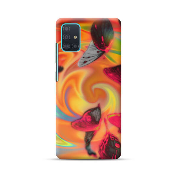 Psychedelic Butterflies Swirl Samsung Galaxy A51 (4G) Hard Case