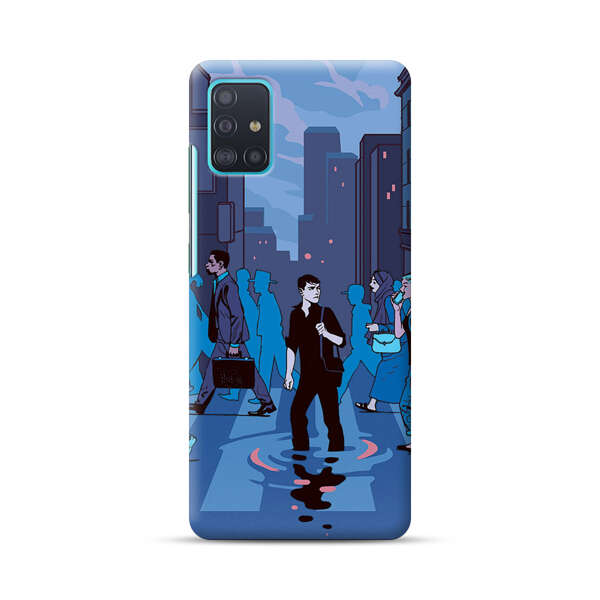 Urban Lonely Person Crosswalk Samsung Galaxy A51 (4G) Hard Case