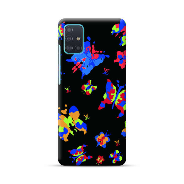 Vibrant Abstract Butterflies and Floral Splashes Samsung Galaxy A51 (4G) Hard Case