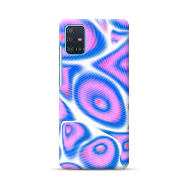 Vibrant Abstract Pink and Blue Swirl Pattern Samsung Galaxy A51 (4G) Hard Case