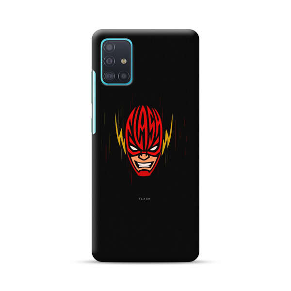 Vibrant Superhero Face with Lightning Bolts Samsung Galaxy A51 (4G) Hard Case