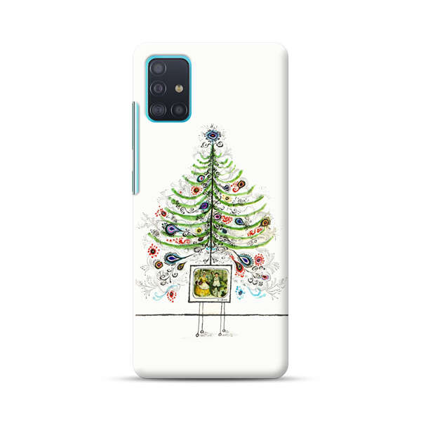 Whimsical Christmas Tree Artistic Design Samsung Galaxy A51 (4G) Hard Case