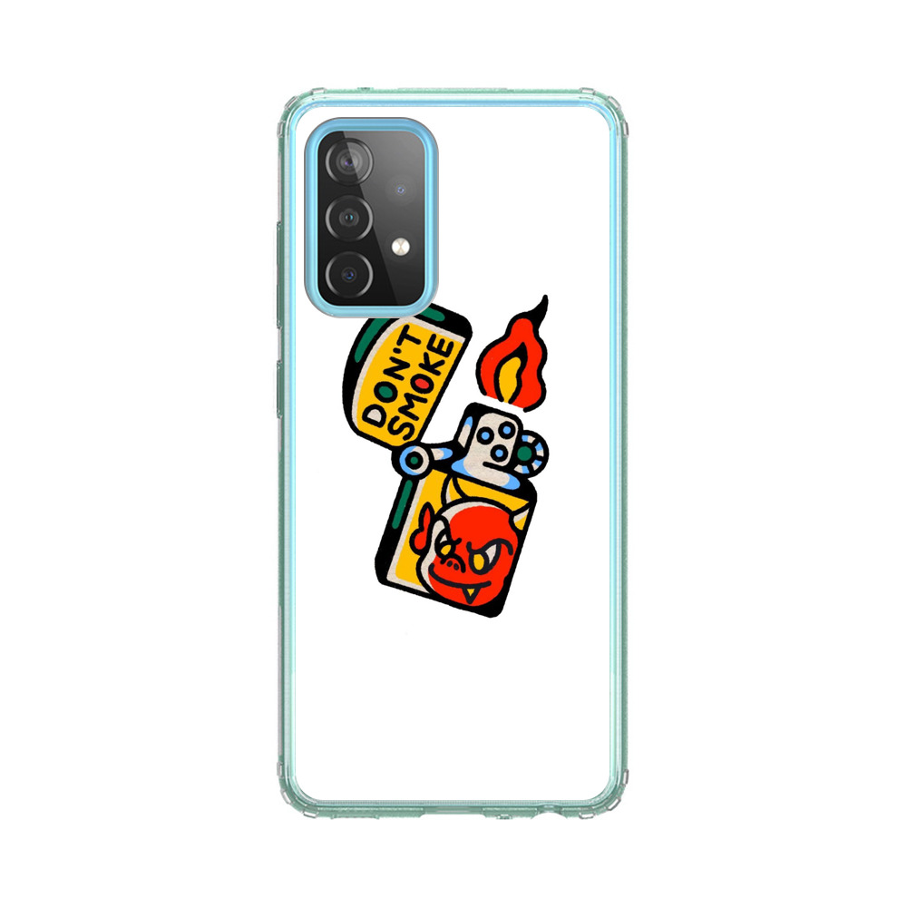 Don't Smoke Vintage Lighter with Devil Face Samsung Galaxy A52 (5G) Case