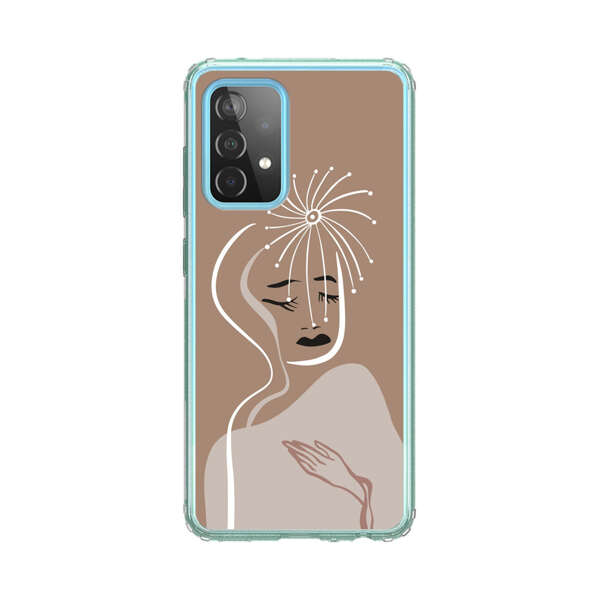 Artistic Abstract Portrait with Serene Face Samsung Galaxy A52 (5G) Case