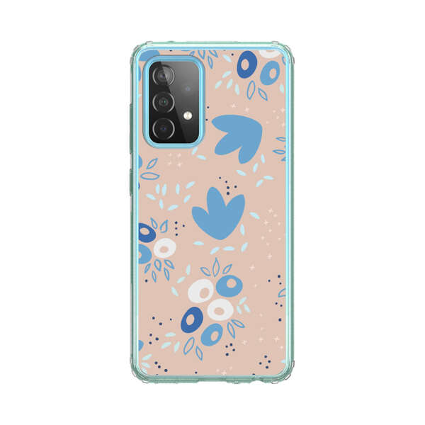 Blue Floral Pattern Samsung Galaxy A52 (5G) Case