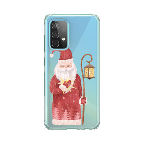 Charming Santa Claus Holding Glowing Heart and Lantern Samsung Galaxy A52 (5G) Case