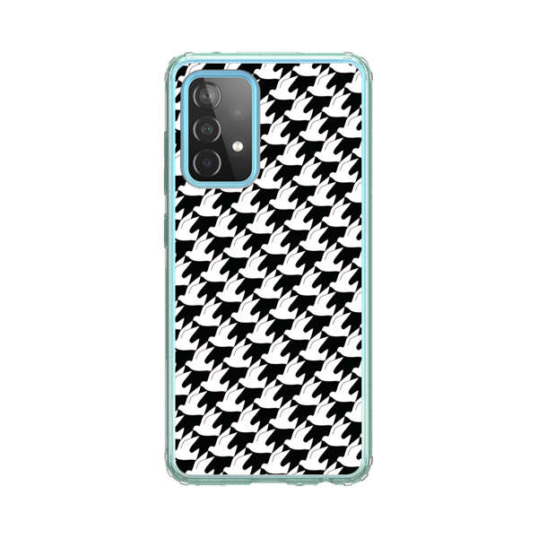Classic Black and White Houndstooth Pattern Samsung Galaxy A52 (5G) Case