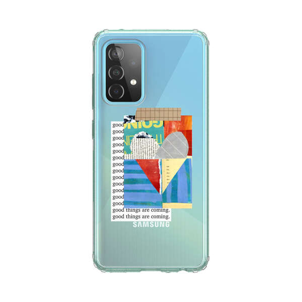 Colorful Abstract Collage with Geometric Shapes Samsung Galaxy A52 (5G) Case