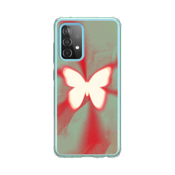 Glowing White Butterfly Abstract Radiant Design Samsung Galaxy A52 (5G) Case