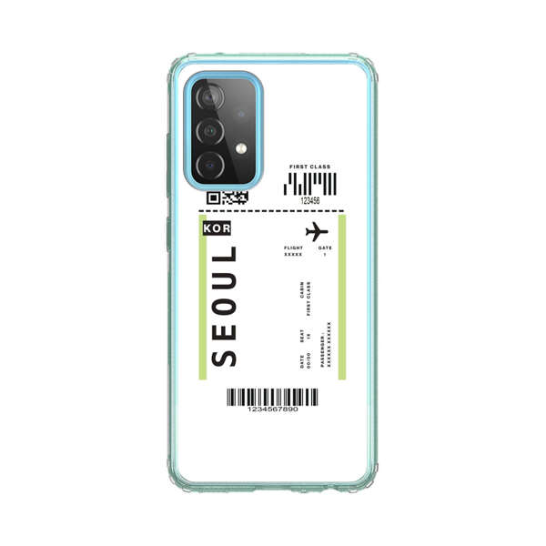Minimalist Seoul Boarding Pass Samsung Galaxy A52 (5G) Case