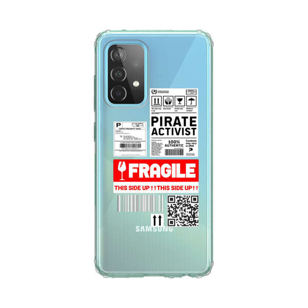 Pirate Activist Fragile Shipping Label Samsung Galaxy A52 (5G) Case