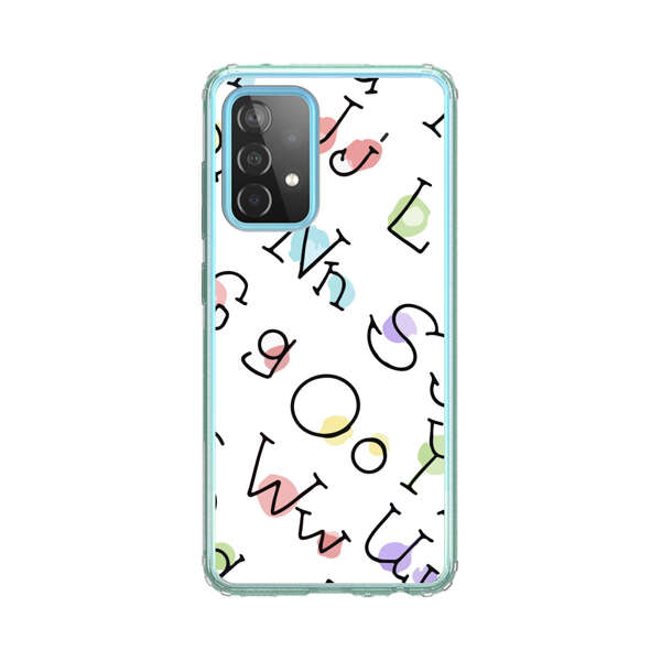 Playful Alphabet Pattern with Colorful Letters Samsung Galaxy A52 (5G) Case