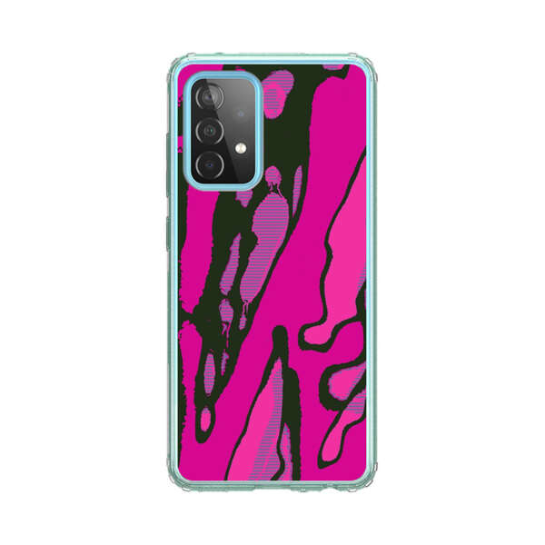 Vibrant Abstract Magenta Black Pattern Samsung Galaxy A52 (5G) Case