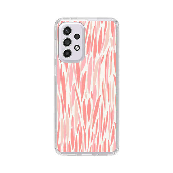 Abstract Coral Wavy Lines Pattern Samsung Galaxy A53 5G Case