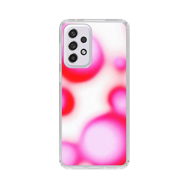 Abstract Pink and Red Blurry Circles Samsung Galaxy A53 5G Case